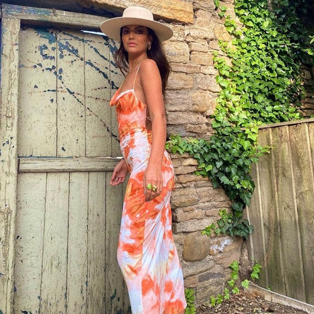 SUNSET TANGO TIE DYE MAXI DRESS ♡ - Picture 4 of 16